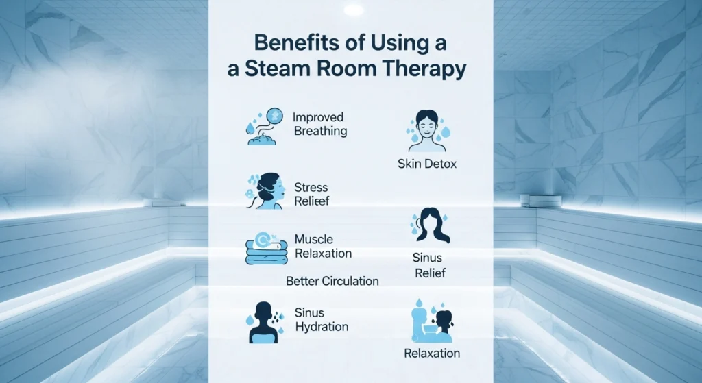 Benefits of Using a Steam Room Therapy