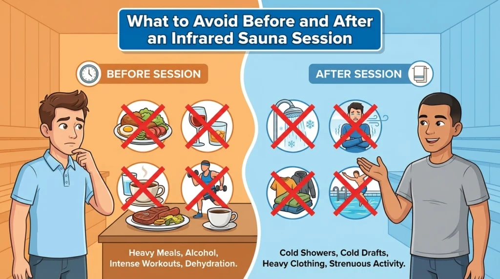 What to Avoid Before and After an Infrared Sauna