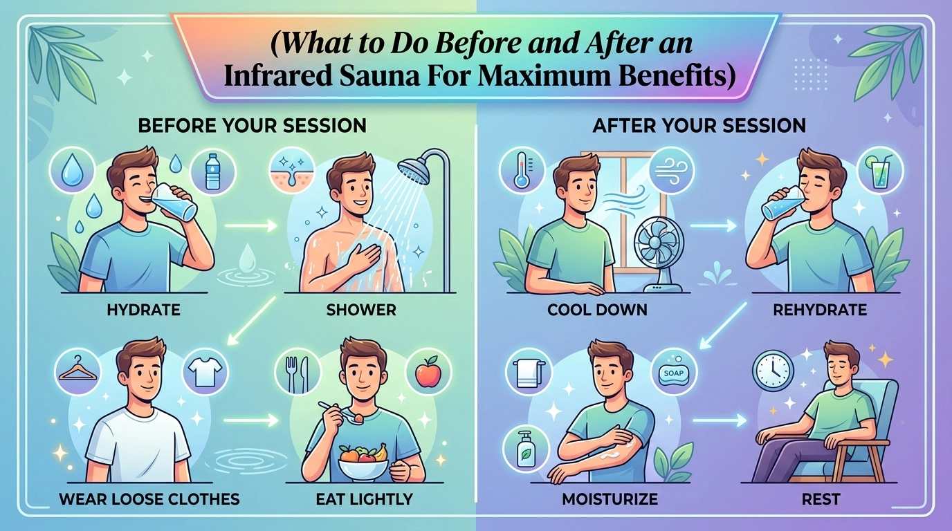 What to Do Before and After an Infrared Sauna