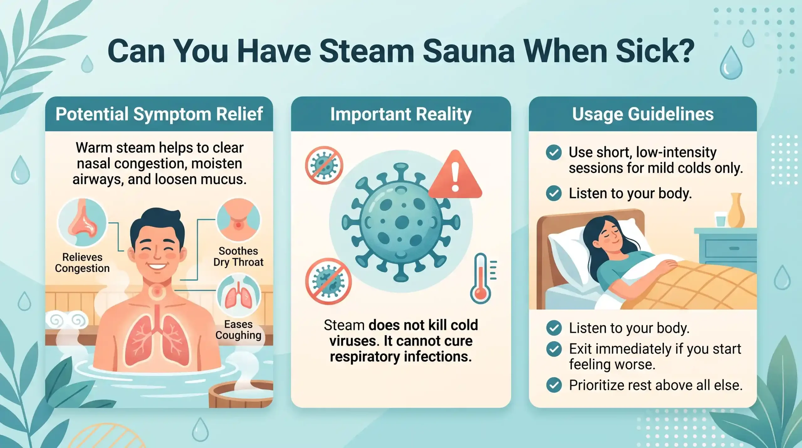 Can You Have Steam Sauna When Sick