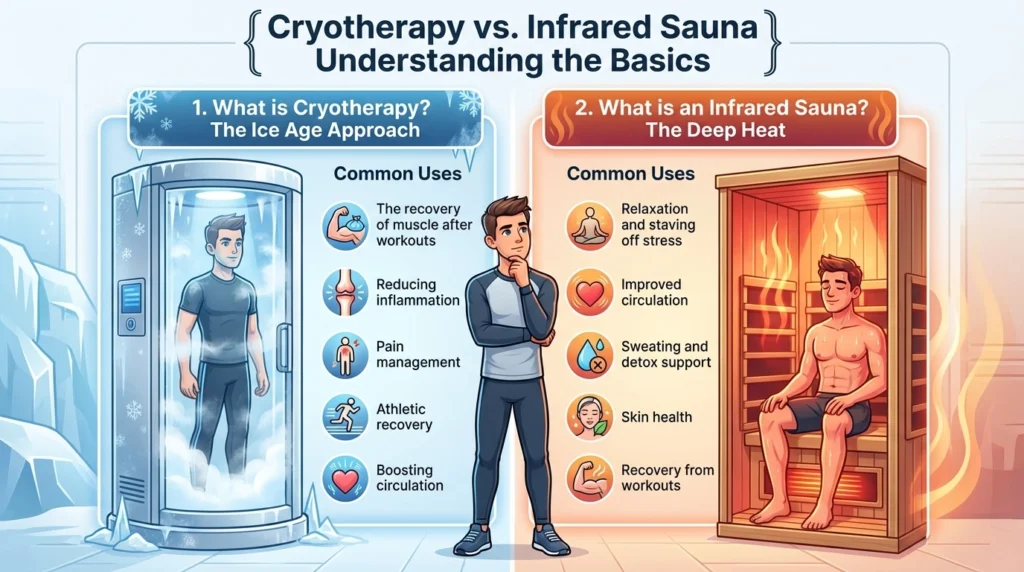 Cryotherapy vs Infrared Sauna