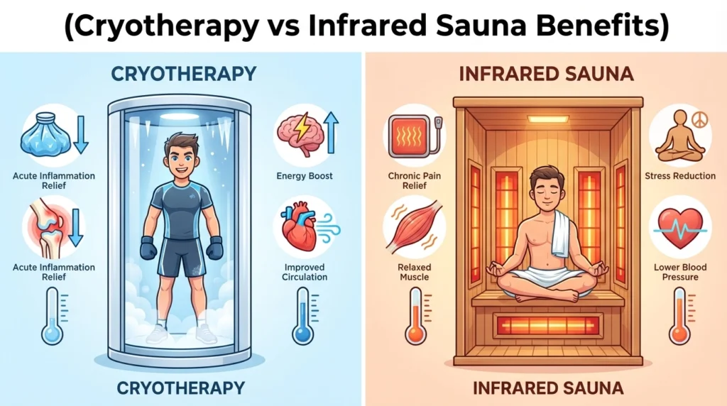 Cryotherapy vs Infrared Sauna