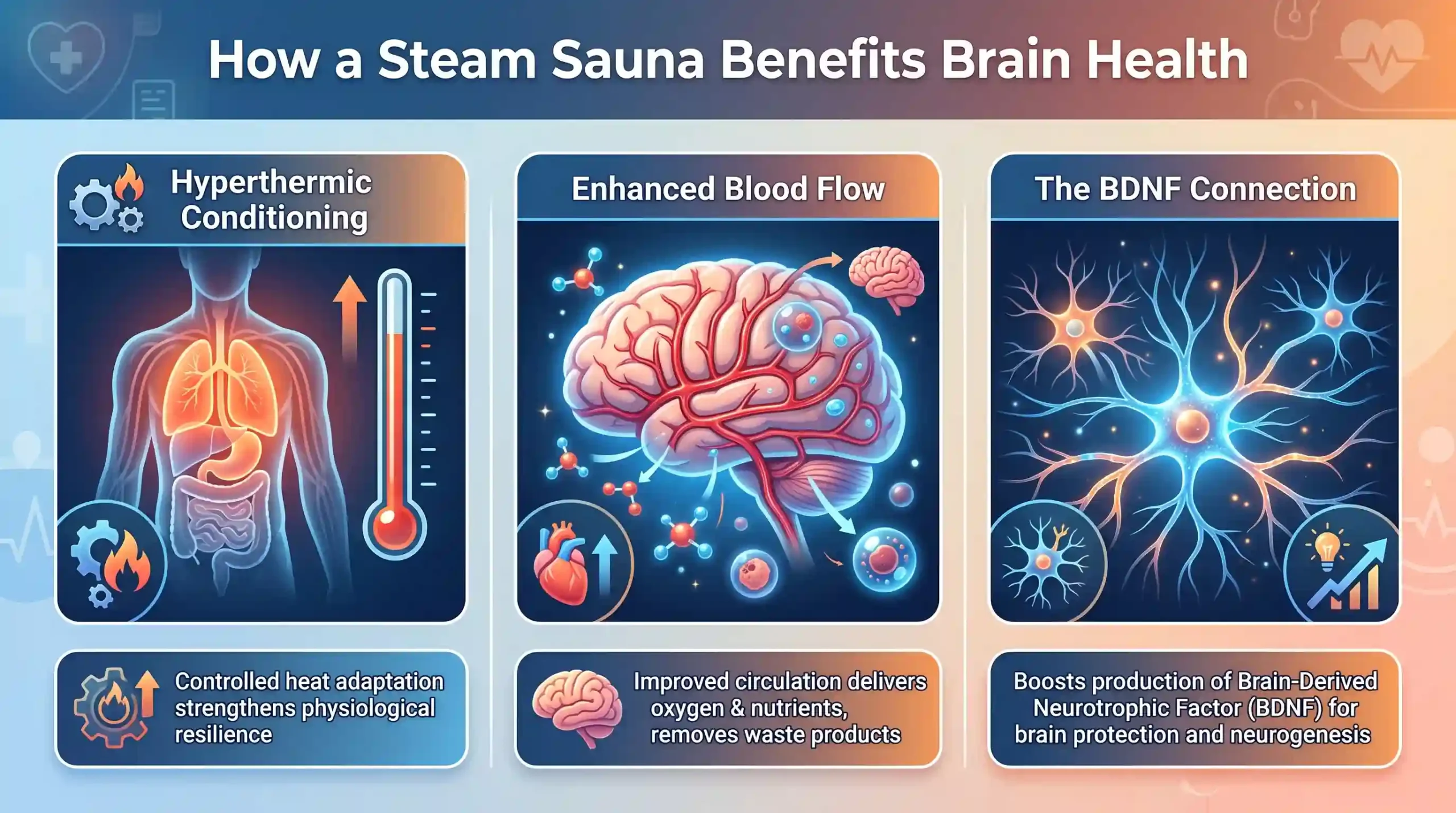 How a Steam Sauna Benefits Brain Health