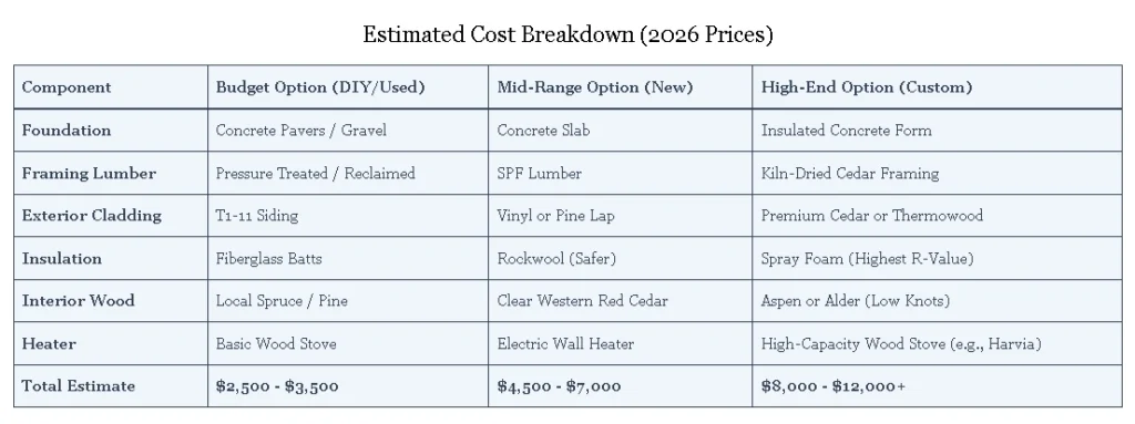 How to Build an Outdoor Sauna