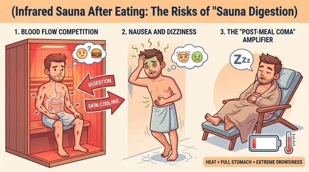 Infrared Sauna Before or After Eating