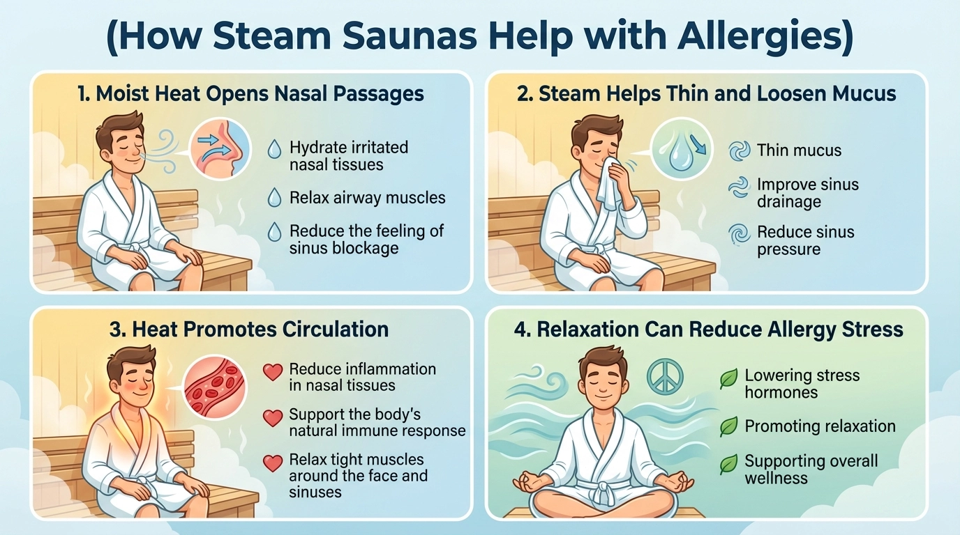 How Steam Saunas Help with Allergies