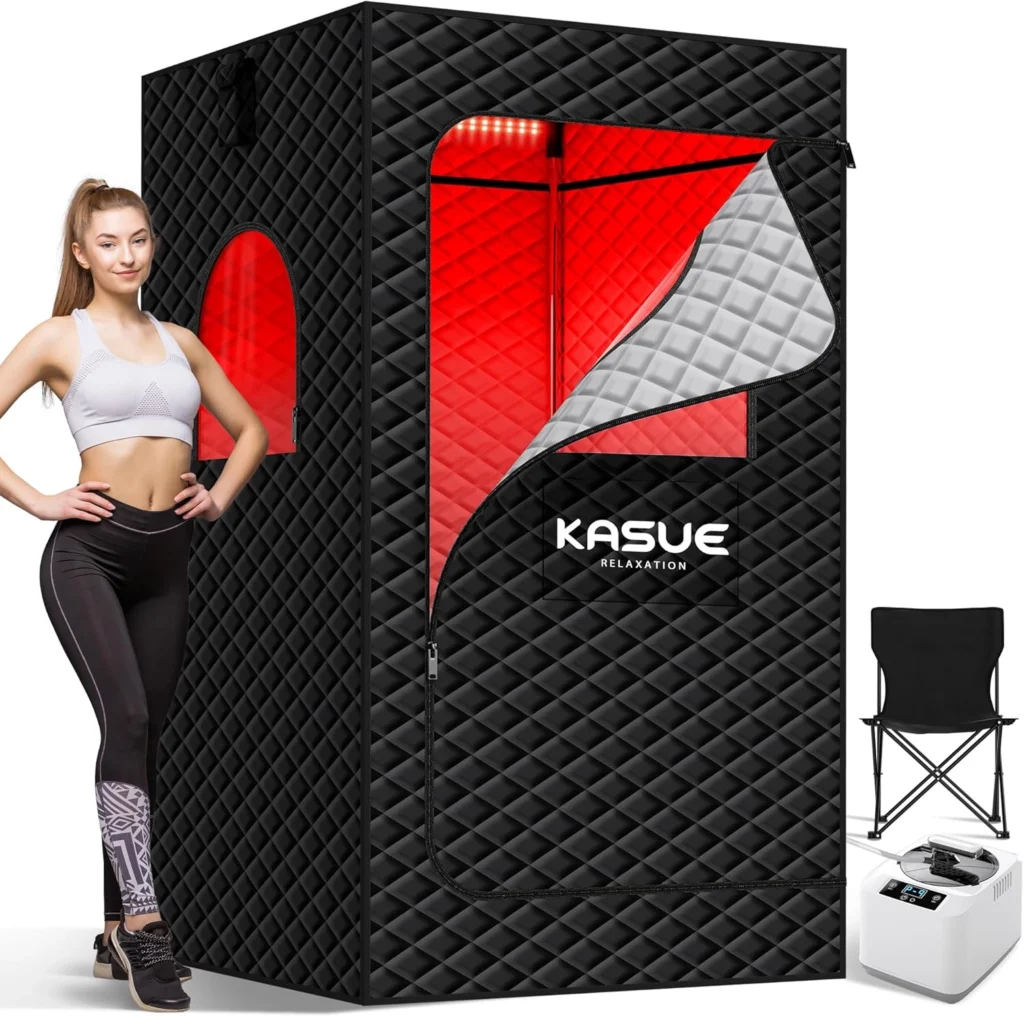 Steam Sauna with Red Light Therapy