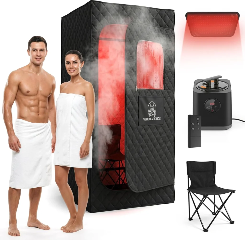 Steam Sauna with Red Light