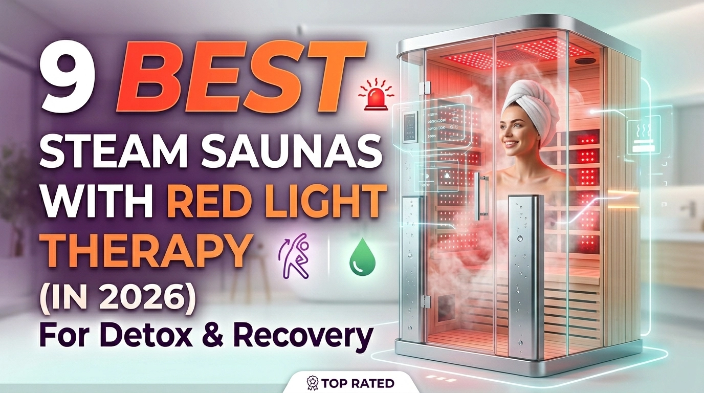 Steam Sauna with Red Light Therapy