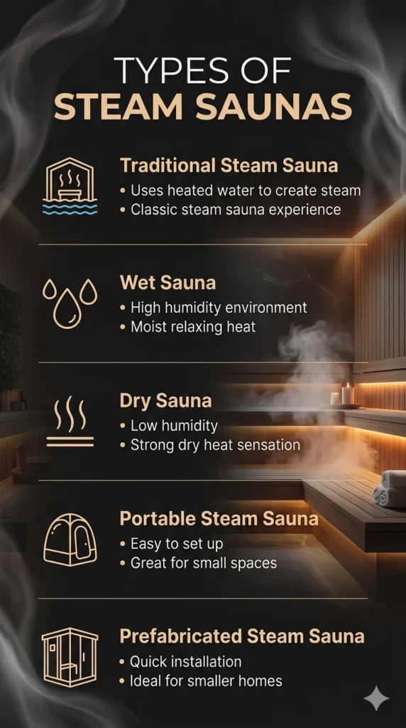 Types of Steam Saunas