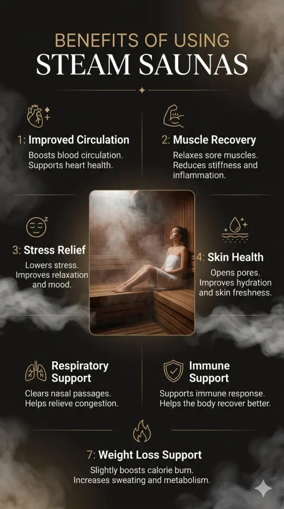Benefits of Using Steam Saunas