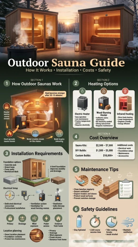 How Outdoor Saunas Work