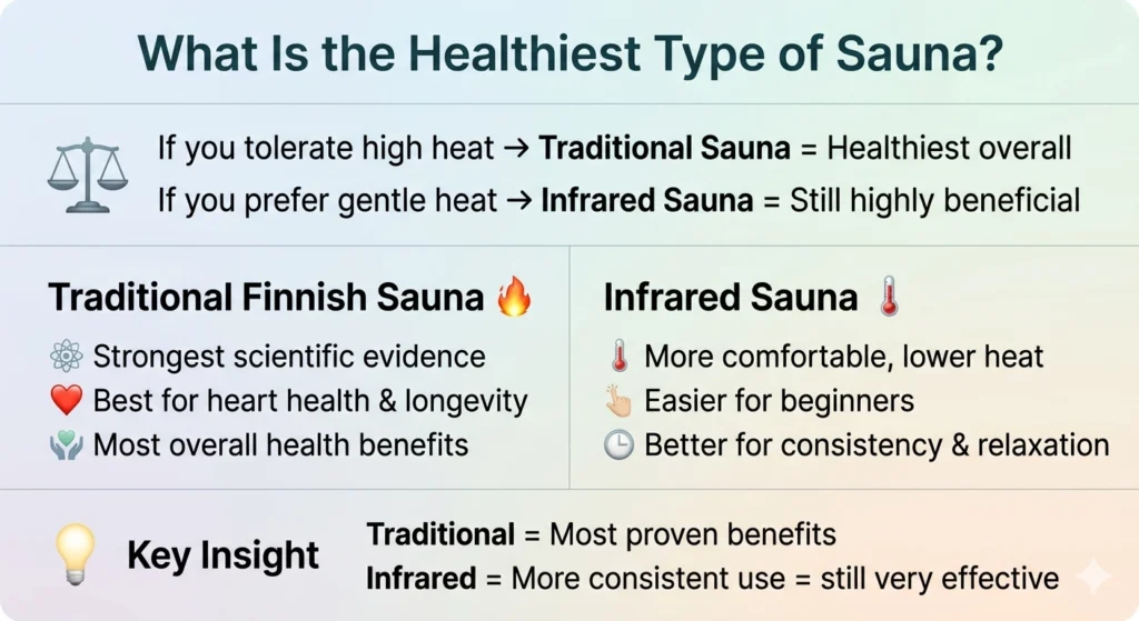 What Is the Healthiest Type of Sauna?