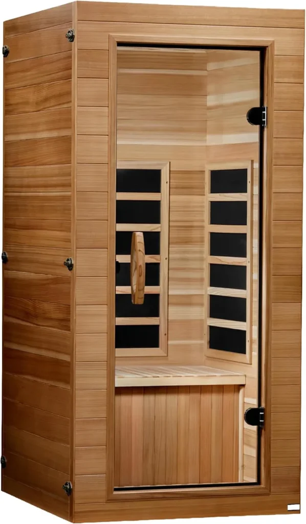 1-Person Infrared Sauna with Red Light Therapy
