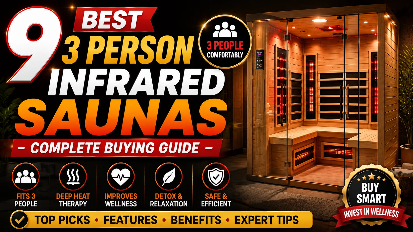 3 Person Infrared Saunas