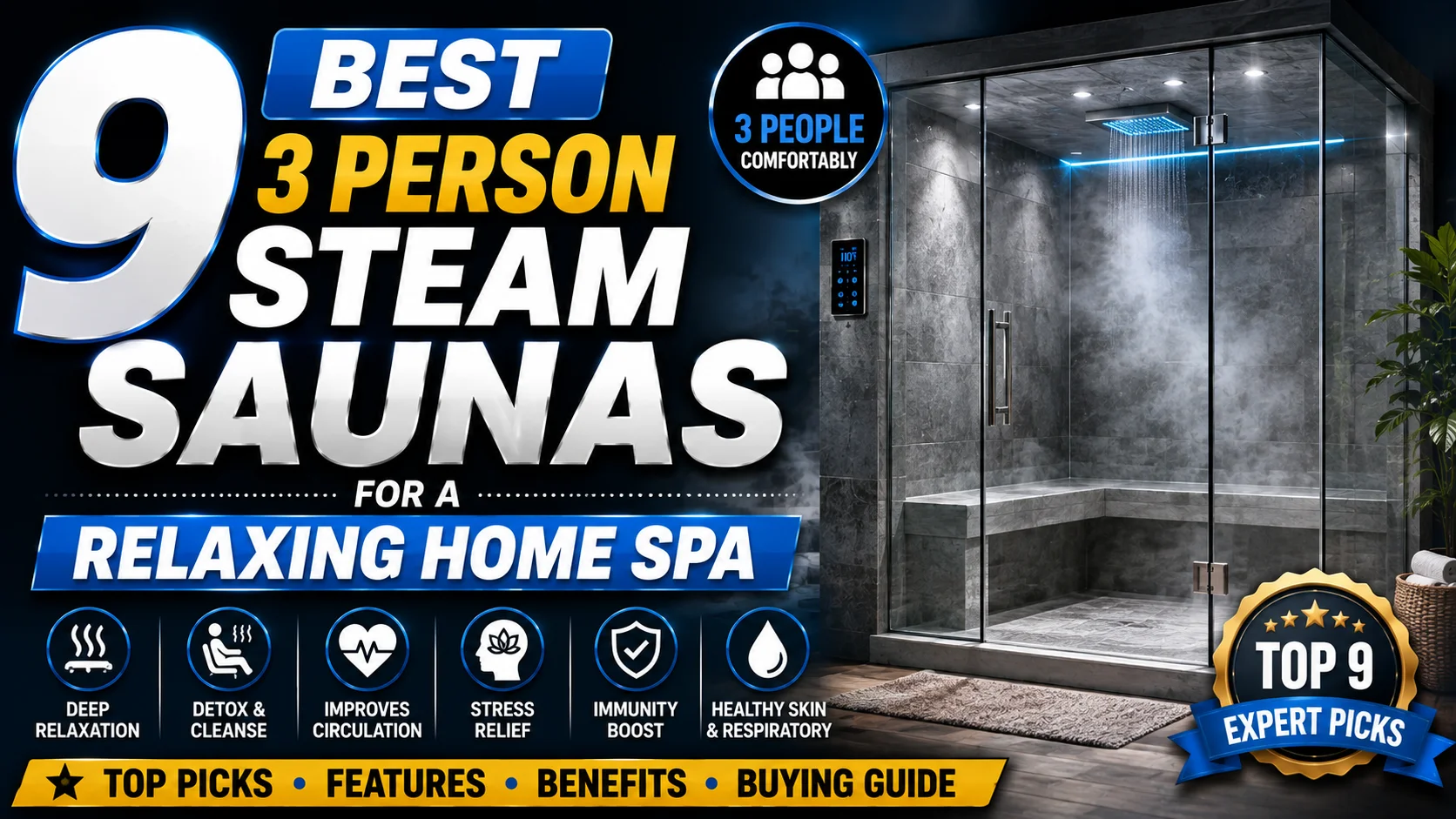 3 Person Steam Sauna