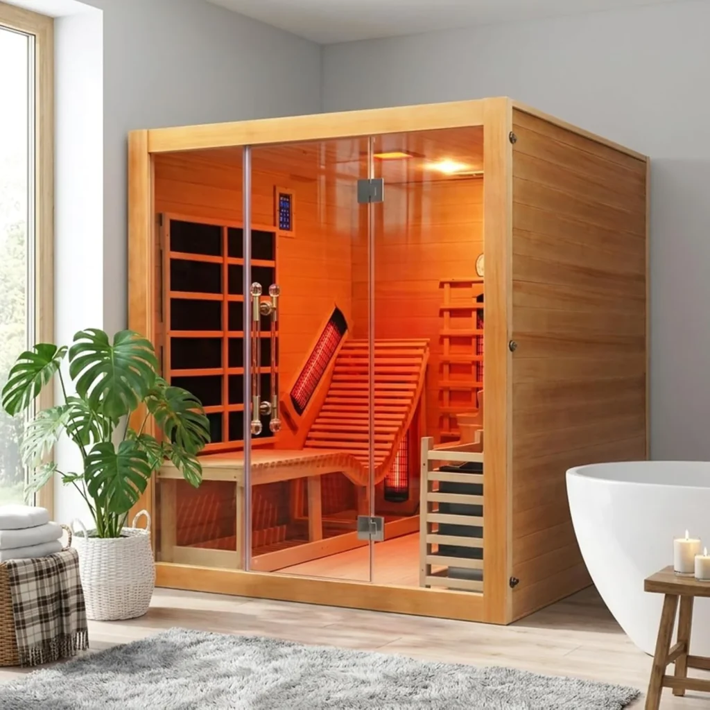 3 Person Wooden Steam Sauna