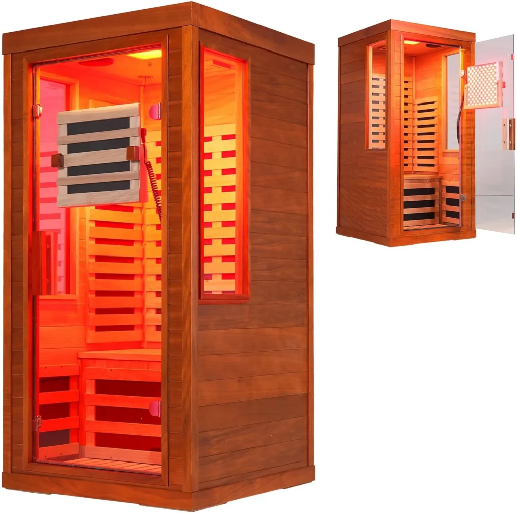Infrared Sauna with FDA-Certified Red Light Therapy