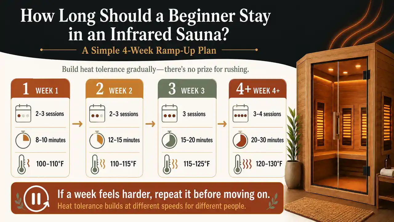 How Long Should a Beginner Stay in an Infrared Sauna?