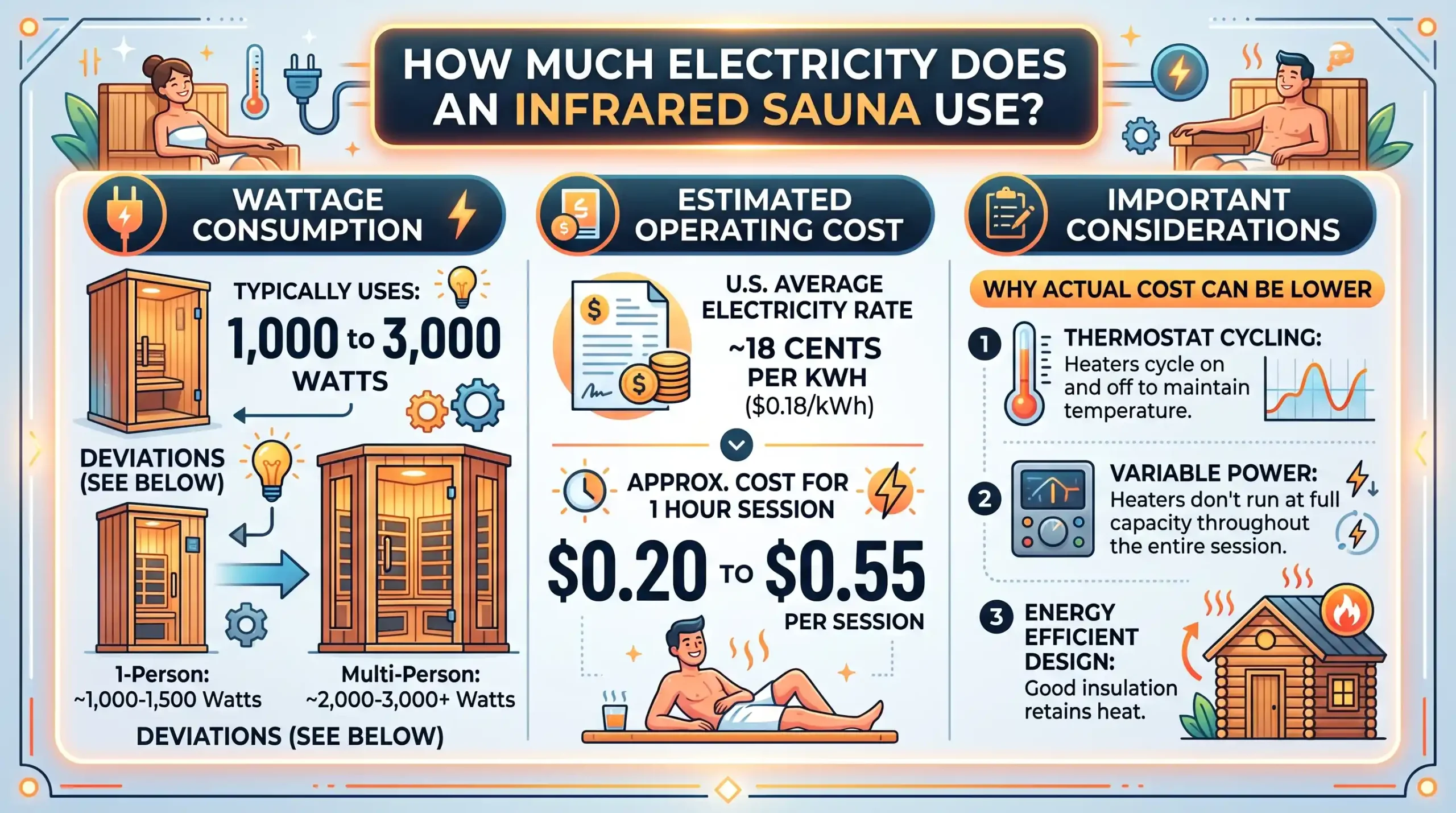 How Much Electricity Does an Infrared Sauna Use