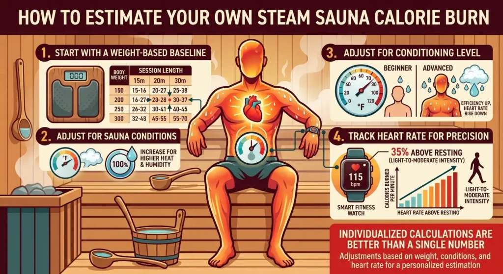 How to Estimate Your Own Steam Sauna Calorie Burn