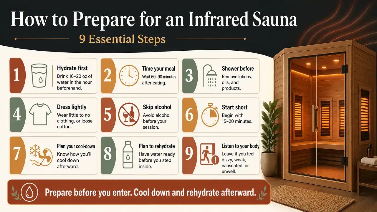 How to Prepare for an Infrared Sauna