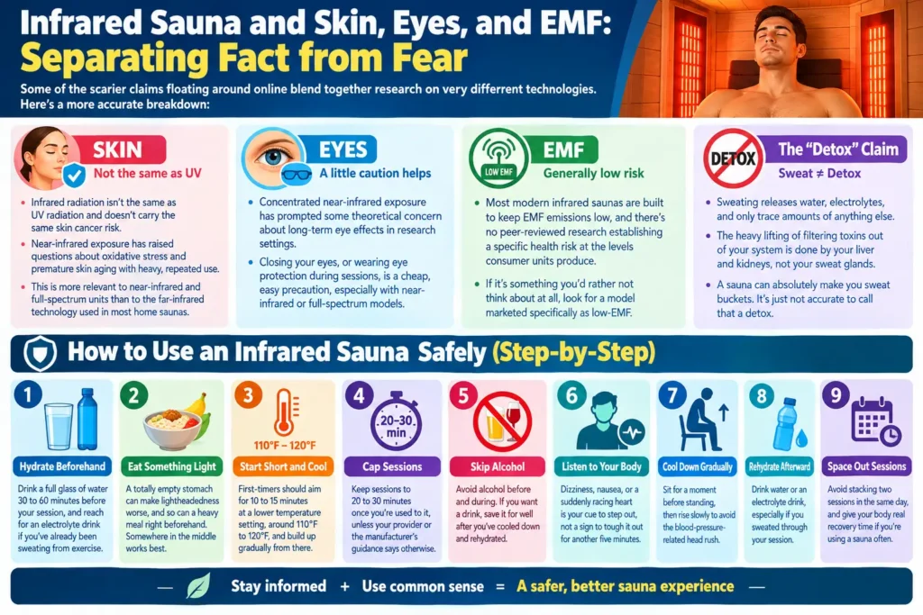 Infrared Sauna and Skin, Eyes, and EMF Separating Fact from Fear