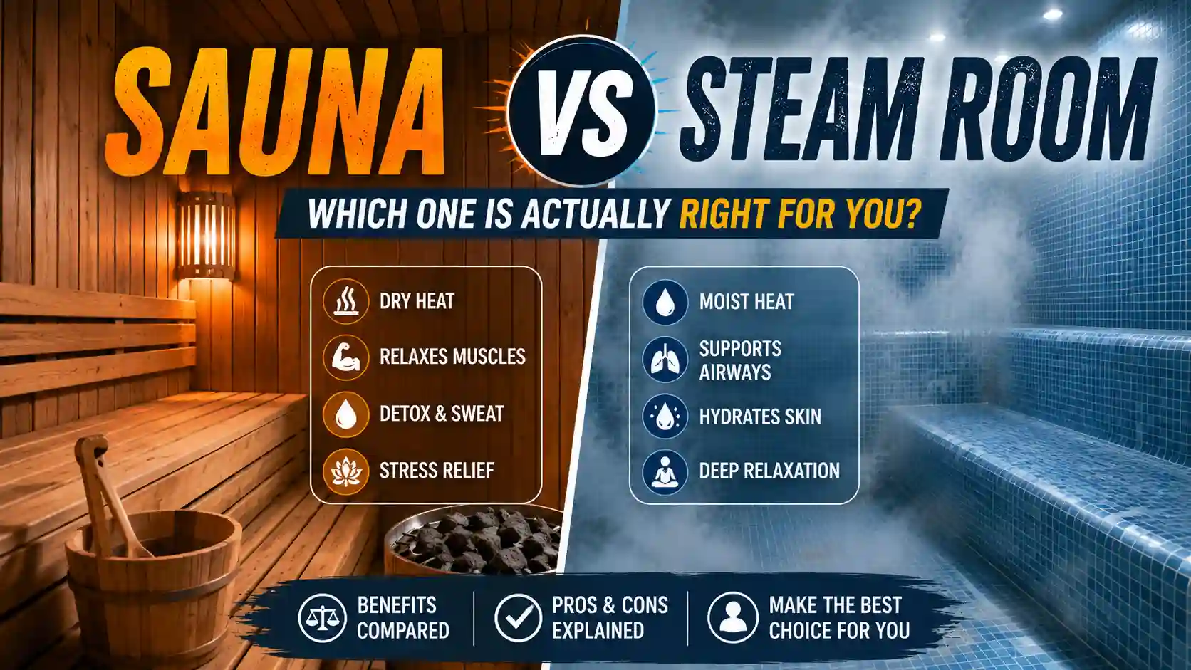 Sauna vs. Steam Room