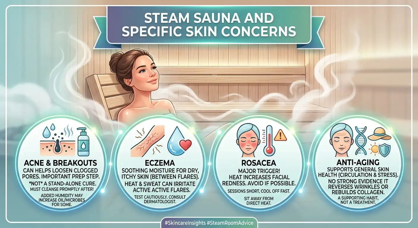 Steam Sauna and Specific Skin Concerns