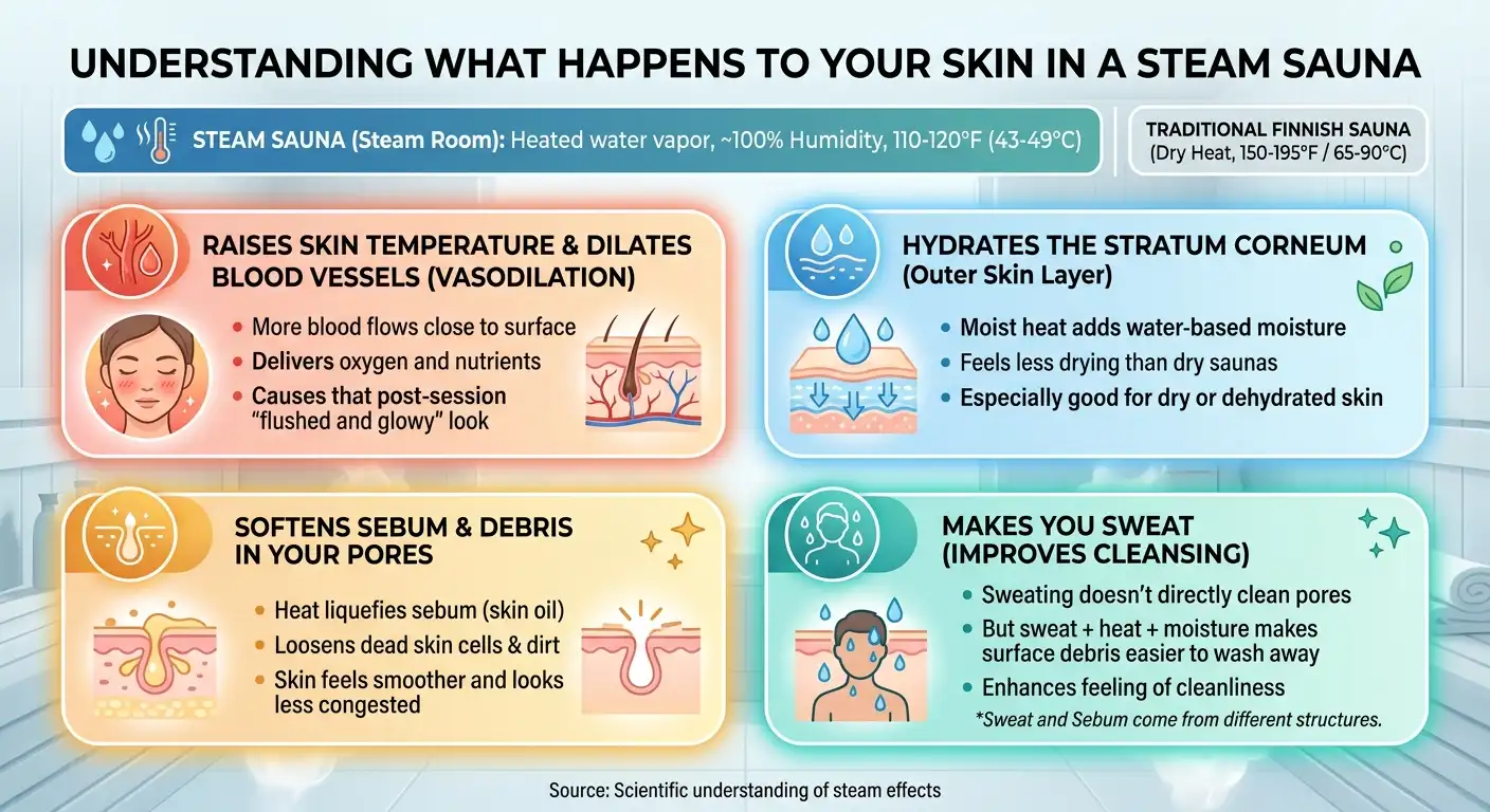 What Actually Happens to Your Skin in a Steam Sauna?