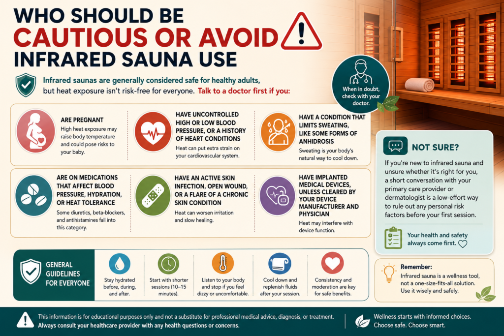 Who Should Be Cautious or Avoid Infrared Sauna Use