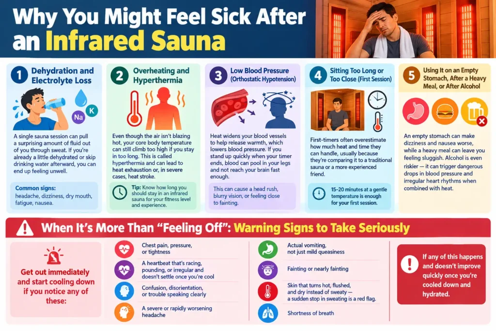 Why You Might Feel Sick After an Infrared Sauna