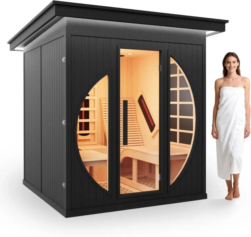 2 Person Cedar Infrared Recliner Sauna