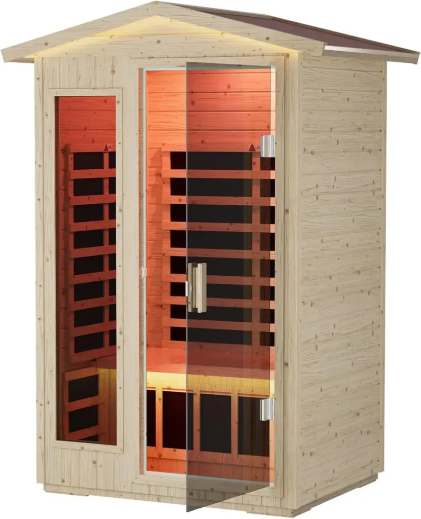 2 Person Outdoor Low EMF Far Infrared Sauna