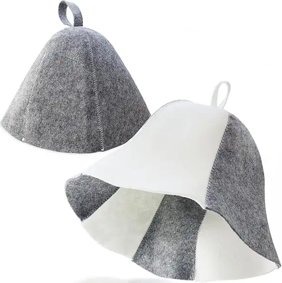 Banya 2 Pack Infrared Sauna Hats for Men Women