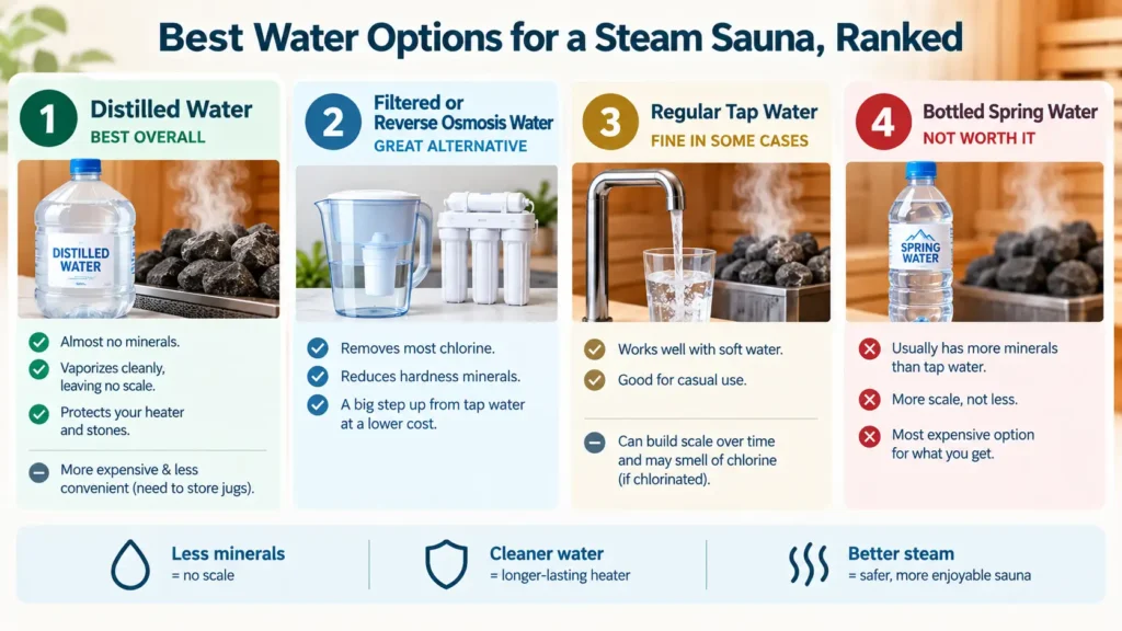 Best Water To Use in a Steam Sauna