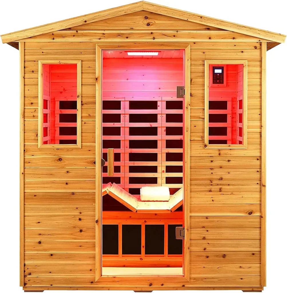 Full Spectrum Outdoor Infrared Sauna, Red Light Therapy