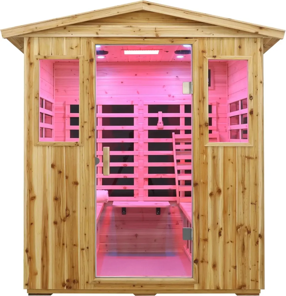 Full Spectrum Outdoor Sauna 4 Person for Home