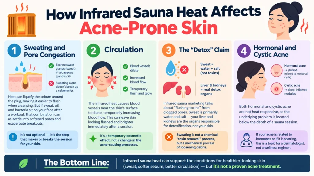 How Infrared Sauna Heat Affects Acne-Prone Skin