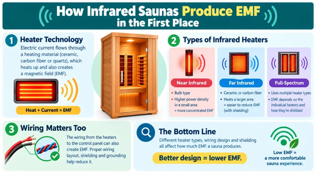 How Infrared Saunas Produce EMF in the First Place