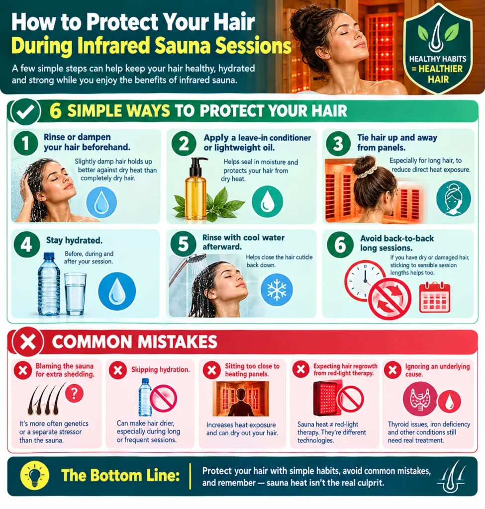 How to Protect Your Hair During Infrared Sauna Sessions