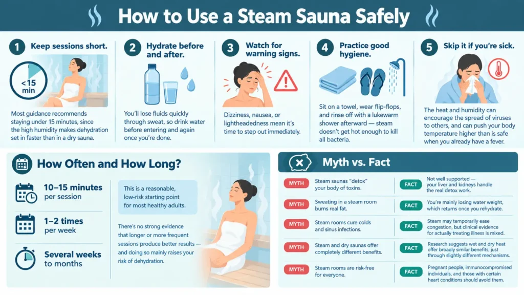 How to Use a Steam Sauna Safely