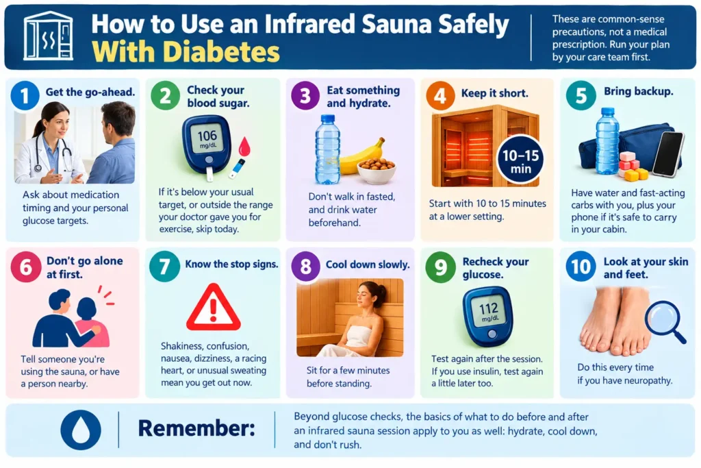 How to Use an Infrared Sauna Safely With Diabetes