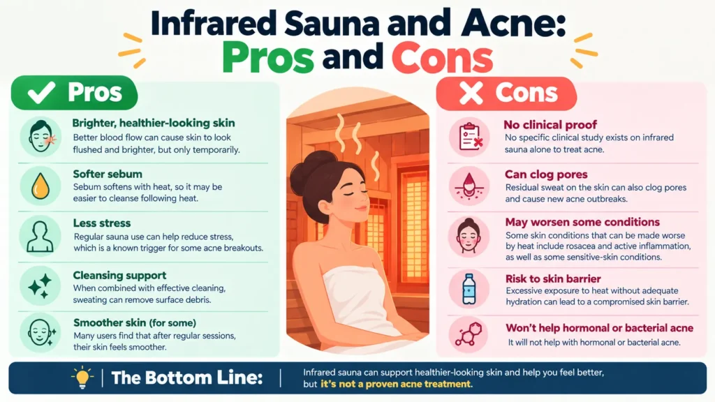 Infrared Sauna and Acne Pros and Cons