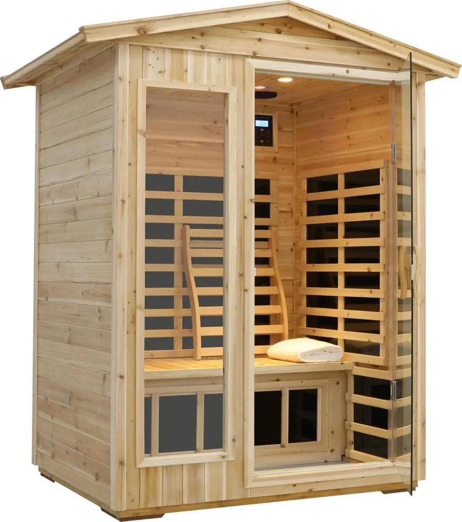 Low EMF Outdoor Far Infrared Sauna 2 Person