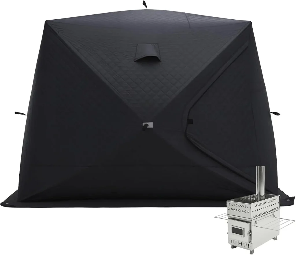 Outdoor Sauna Tent with Wood Burning Stove