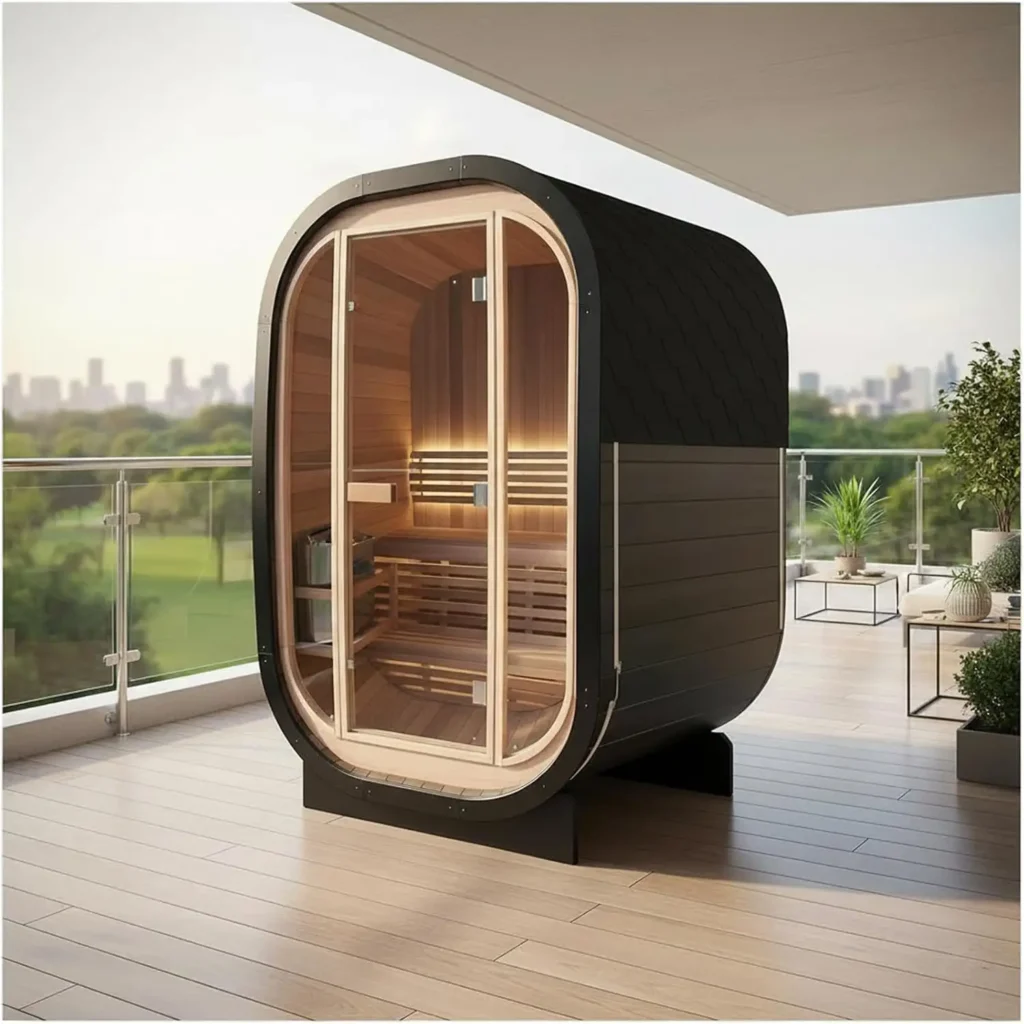 Outdoor Traditional Cube Steam Sauna
