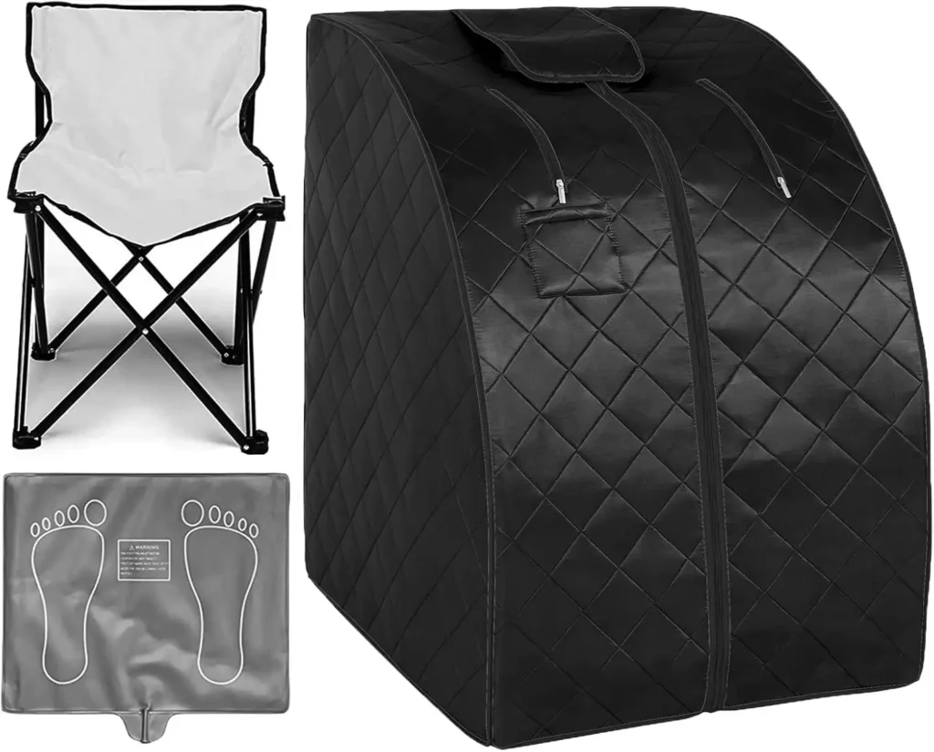 Portable Infrared Sauna with Heating Foot Pad