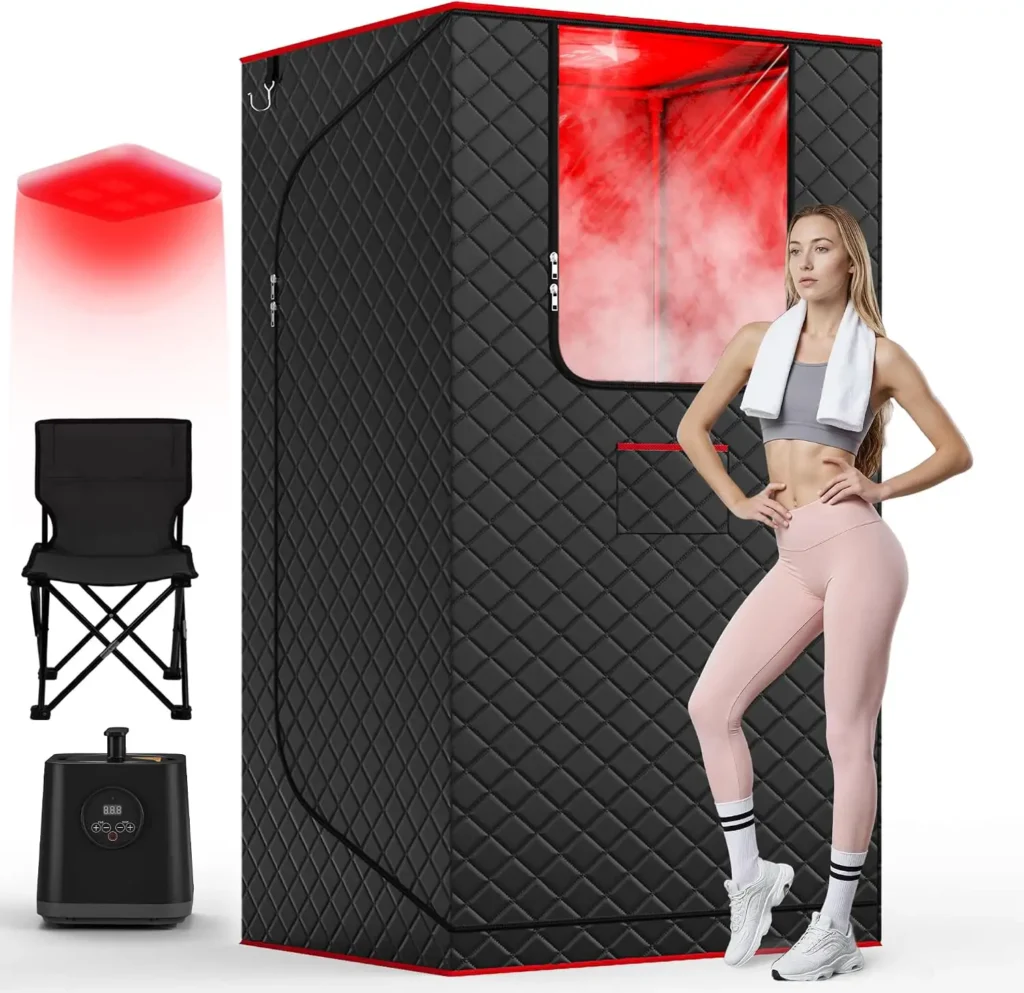 Portable Steam Infrared Sauna with Red Light