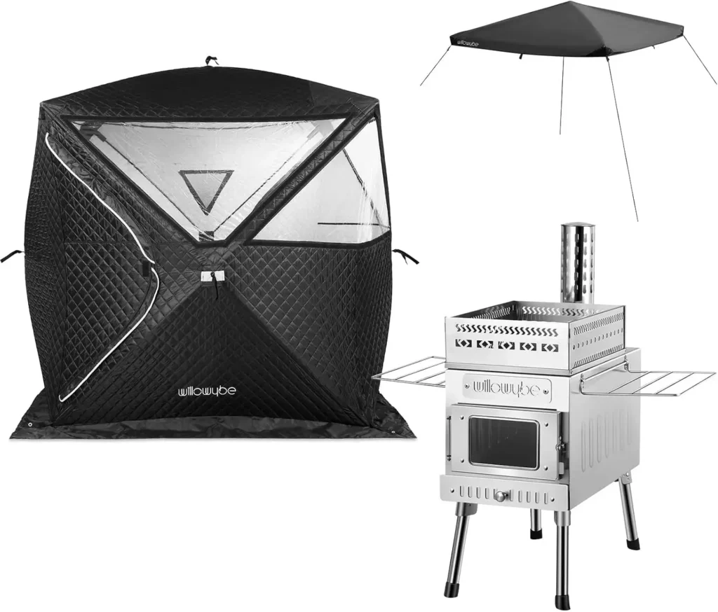 Portale Outdoor Sauna Set with Sauna Tent